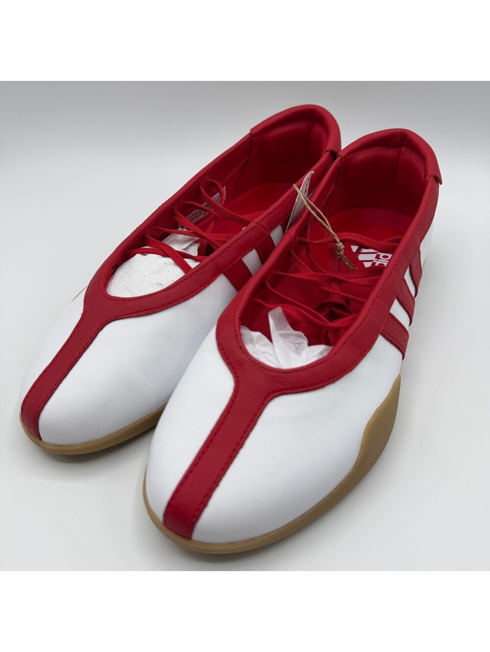 adidas Originals Taekwondo Mei Ballet White Red Women Size 10 JQ0960 NEW - Picture 2 of 13